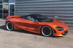McLaren 720S Coupe Matte Gold by Pfaff Tuning on ADV.1 Wheels (ADV10 TRACK SPEC CS)